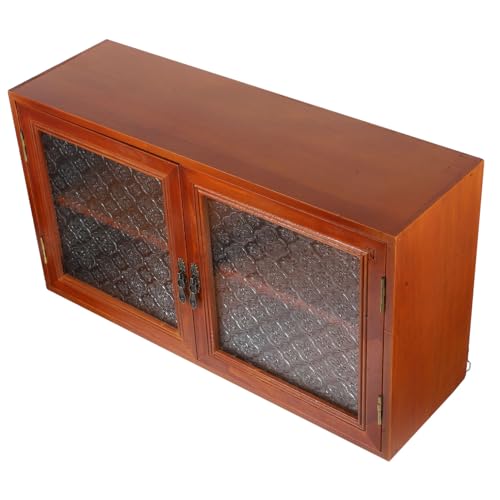 PRETYZOOM Vintage Holz Aufbewahrungsschrank Für Küchenarbeitsplatte Doppelstöckiger Organizer Mit Fächern Und Rainbow Für Wohnzimmer Schlafzimmer Badezimmer von PRETYZOOM