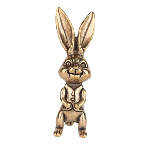 PRETYZOOM Vintage Messing Hase Figurine Kleine Messing Kaninchen Skulptur als Glückssymbol Kompakte Desktop Deko für Büro und Zuhause Handgefertigte Retro Hasen Miniatur aus Massivem Metall PRETYZOOM Vintage Messing Hase Figurine Kleine Messing Kaninchen Skulptur als Glückssymbol Kompakte Desktop Deko für Büro und Zuhause Handgefertigte Retro Hasen Miniatur aus Massivem Metall von PRETYZOOM