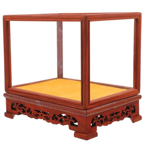 PRETYZOOM Vitrine Für Haushaltspuppen Aufzeichnen China Figurenvitrine - Weiße Regale Etagere Auto Gestell Gebäckvitrine Gerecht Weiden Antikes Feuerleiterregal Kunst Led Hölzern Rot von PRETYZOOM