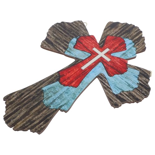 PRETYZOOM Holzkreuz Für Wand Mehrschichtiges Design Hängendes Kreuz Für Zuhause Küche Garten Büro Und Kirchendekoration Aus Holz Gefertigt Robust Und Langlebig von PRETYZOOM