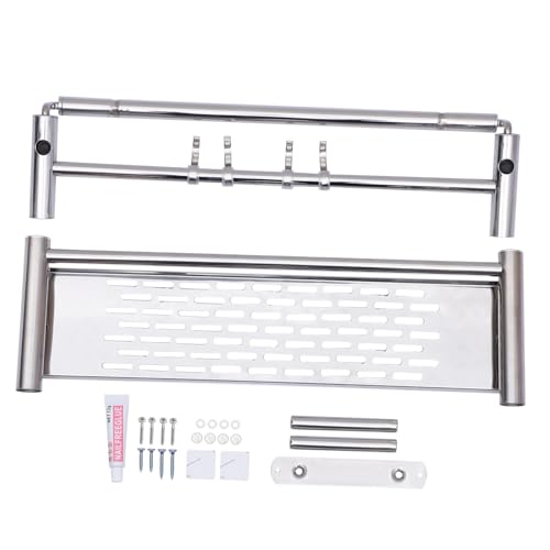 PRETYZOOM Wandmontierter Badregalhalter aus Lochfreie Installation für Badezimmer Aufbewahrung von Handtüchern und Utensilien PRETYZOOM Wandmontierter Badregalhalter aus Lochfreie Installation für Badezimmer Aufbewahrung von Handtüchern und Utensilien von PRETYZOOM