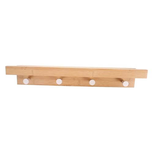 PRETYZOOM Wandregal Aus Holz Mit Haken Multifunktionales Schwimmendes Für Bad Oder Wandregal Zur Aufbewahrung Und Dekoration Naturbelassenes PRETYZOOM Wandregal Aus Holz Mit Haken Multifunktionales Schwimmendes Für Bad Oder Wandregal Zur Aufbewahrung Und Dekoration Naturbelassenes von PRETYZOOM