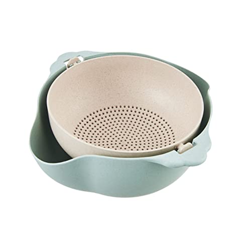 PRETYZOOM Waschschüssel und Sieb Spüle Gemüsesieb Filter faltbarer Wäschekorb strapazierfähiger Waschkorb zweilagiges Lagerregal Beere Waschbecken Reinigungskorb rotieren PRETYZOOM Waschschüssel und Sieb Spüle Gemüsesieb Filter faltbarer Wäschekorb strapazierfähiger Waschkorb zweilagiges Lagerregal Beere Waschbecken Reinigungskorb rotieren von PRETYZOOM