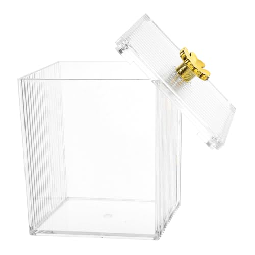 PRETYZOOM Wattestäbchen und Wattepad Organizer mit Deckel Transparente Aufbewahrungsbox aus Robustem Pet für Kosmetik und Badezimmer Praktischer Spender für Einen Aufgeräumten Tisch PRETYZOOM Wattestäbchen und Wattepad Organizer mit Deckel Transparente Aufbewahrungsbox aus Robustem Pet für Kosmetik und Badezimmer Praktischer Spender für Einen Aufgeräumten Tisch von PRETYZOOM