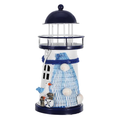 PRETYZOOM Mediterraner Stil Leuchtturm Teelichthalter, Eisen KerzenstäNder FüR Hochzeit, Abendparty, Heimdekoration (SeevöGel Stil) PRETYZOOM Mediterraner Stil Leuchtturm Teelichthalter, Eisen KerzenstäNder FüR Hochzeit, Abendparty, Heimdekoration (SeevöGel Stil) von PRETYZOOM