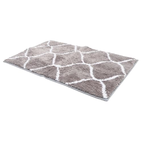 PRETYZOOM rutschfeste Badematte aus Weichem Polyester Wasserabsorbierender Badezimmerteppich für Eingänge und Badezimmer Waschbar und Langlebig von PRETYZOOM