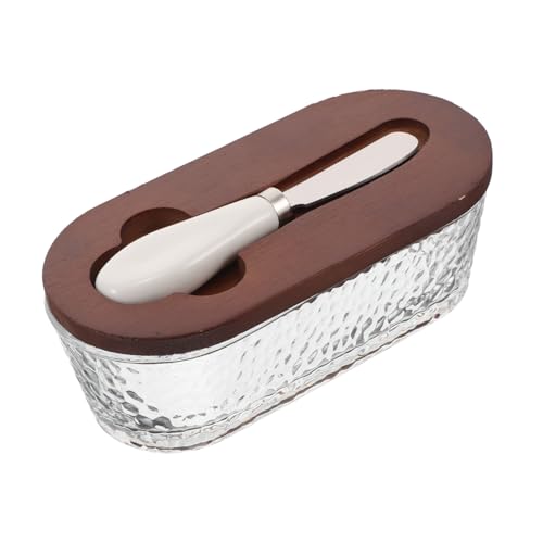 PRETYZOOM versiegelt knackiger Butterschüsselglas mit Deckel luftdicht bedeckte Buttergericht Butteraufbewahrung für die Theke Butterschale mit Deckel Glaskäsebehälter hölzern Kaffee PRETYZOOM versiegelt knackiger Butterschüsselglas mit Deckel luftdicht bedeckte Buttergericht Butteraufbewahrung für die Theke Butterschale mit Deckel Glaskäsebehälter hölzern Kaffee von PRETYZOOM