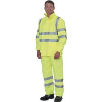 Prevent - rjg/l Warnschutz-Regenjacke Größe l gelb von PREVENT