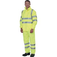 Prevent - rjg/m Warnschutz-Regenjacke Größe m gelb von PREVENT