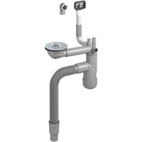 PREVEX Flexloc Siphon, platzsparend, universal, für die Küchenspüle aus recyceltem Kunststoff und Edelstahl hergestellt von PREVEX