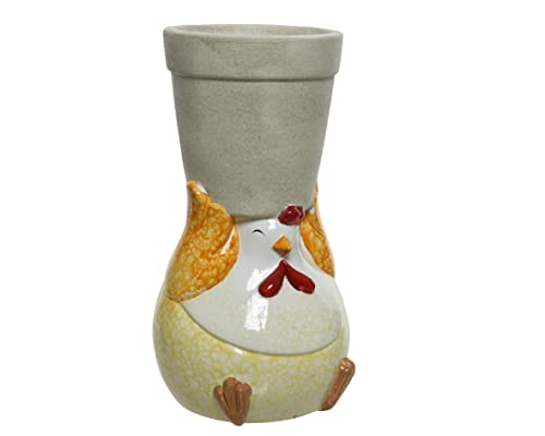 Vase Henne 10,5 x 11,5 x 19,5 cm Dekoration für das Zuhause von PRGN