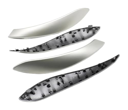 PRGPMSUNAD Innentürgriffe Für 3er 4er M3 M4 F30 F80 F31 F32 F33 F34 F35 F36 2013-2018 Innentürgriff Außenabdeckung Verkleidung(Silber,4PCS) von PRGPMSUNAD