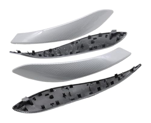 PRGPMSUNAD Innentürgriffe Für 3er 4er M3 M4 F30 F80 F31 F32 F33 F34 F35 F36 2013-2018 Innentürgriff Außenabdeckung Verkleidung(Silver Carbon,4PCS) von PRGPMSUNAD