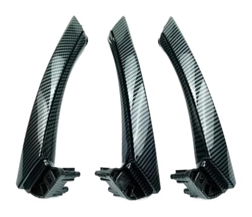 PRGPMSUNAD Innentürgriffe Für 3er E90 E91 316 318 320 325 328 2004-2012 Auto-Innengriff-Türverkleidung Pull Trim Cover(Carbon Fiber,Left) von PRGPMSUNAD