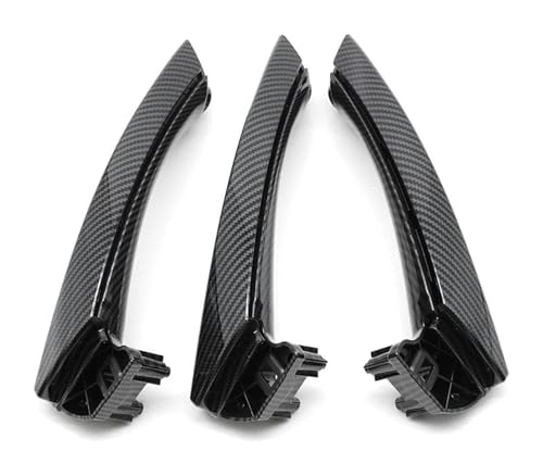 PRGPMSUNAD Innentürgriffe Für 3er E90 E91 E92 316 318 320 325 328i 2004–2012LHD RHD Beige Schwarz Grau Innentürgriff-Set(Carbon Fiber,LHD SET) von PRGPMSUNAD