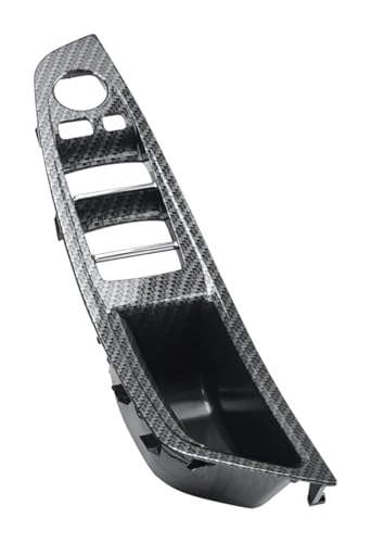 PRGPMSUNAD Innentürgriffe Für 5 Serie F10 F11 F18 520d 525d 530d 535i Auto LHD RHD Innentürgriff Panel Pull Trim Abdeckung(Carbon-4pcs,RHD) von PRGPMSUNAD