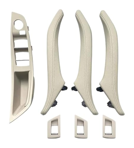 PRGPMSUNAD Innentürgriffe Für 5 Series F10 F11 520 523 525 528 2010-2017 Innenfensterheberschalter Armlehnenabdeckung Türledergriff(Oyster,B) von PRGPMSUNAD