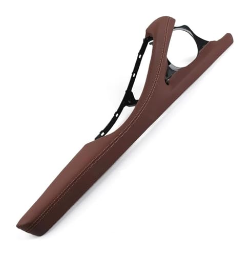 PRGPMSUNAD Innentürgriffe Für 5 Series F10 F11 F18 520 523 525 528 530 2010-2017 Armlehne Leder Außenrahmen Stützhalterung(Red Brown,LHD) von PRGPMSUNAD