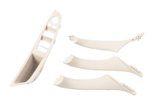 PRGPMSUNAD Innentürgriffe Für 5 Series F10 F11 Grau Beige Schwarz Auto Innen Tür Griff Panel Pull Trim Abdeckung(4pc Oysters) von PRGPMSUNAD