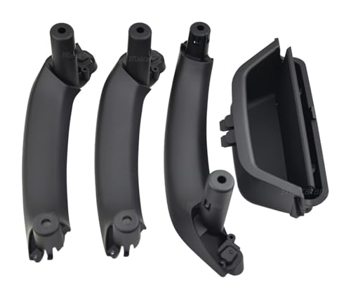 PRGPMSUNAD Innentürgriffe Für B&MW X3 X4 F25 F26 2010-2016 LHD Auto Innentür Pull Griff Armlehne Panel Abdeckung Trim(Black 4pcs) von PRGPMSUNAD