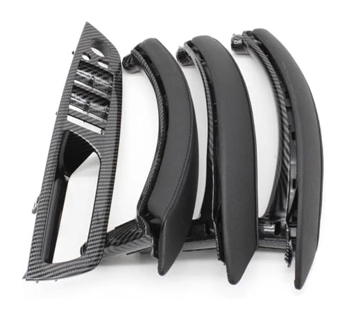 PRGPMSUNAD Innentürgriffe Für B&MW X5 X6 E70 E71 2007-2014 LHD RHD Innentür Fenster Schalter Panel Pull Griff(Carbon,LHD) von PRGPMSUNAD