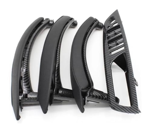PRGPMSUNAD Innentürgriffe Für B&MW X5 X6 E70 E71 2007-2014 LHD RHD Innentür Fenster Schalter Panel Pull Griff(Carbon,RHD) von PRGPMSUNAD