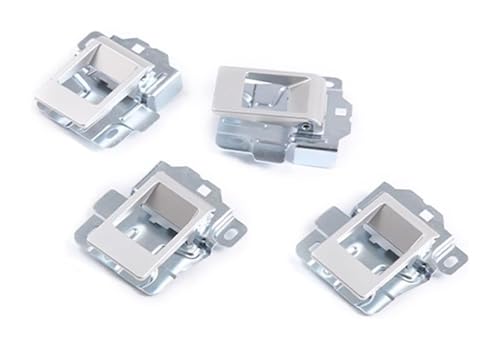 PRGPMSUNAD Innentürgriffe Für L&and Für Rover Für Defender 90 110 130 2004-2018 Aluminiumlegierung Silber Auto Innentür Schüssel Griffabdeckung(Silver 4-pcs) von PRGPMSUNAD
