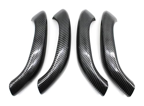 PRGPMSUNAD Innentürgriffe Für X1 Für X2 F48 F49 F39 2016-2022 Innenausstattung Vorne Hinten Türgriff Außenabdeckung Verkleidungssatz 2 STÜCKE 4(Carbon Fiber,4PCS) von PRGPMSUNAD