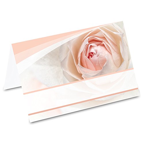 PRICARO Tischkarten Rose, 50 Stück von PRICARO