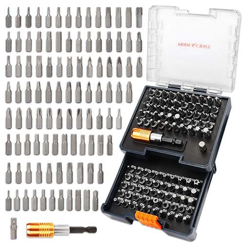 PRIDE&CRAFT 102PC Schraubendreher Bits Set mit 1/4'' Schnellspanner Bithalter, Premium Sicherheits Mini Schraubendreher Set, Magnetischer Bohrer Bit Halter PRIDE&CRAFT 102PC Schraubendreher Bits Set mit 1/4'' Schnellspanner Bithalter, Premium Sicherheits Mini Schraubendreher Set, Magnetischer Bohrer Bit Halter von PRIDE&CRAFT
