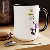 Sakura Enby Akzent Tasse 15Oz, Pride, Color, Nonbinary Flag Geschenk, Gift, Non-Binary Gifts Sakura Enby Akzent Tasse 15Oz, Pride, Color, Nonbinary Flag Geschenk, Gift, Non-Binary Gifts von PRIDESTATE