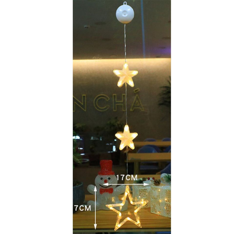 PRIISF Beleuchtetes Fensterbild LED Fenster Beleuchtung Lichter Saugnapf Nachtlicht Weihnachten Deko, Lichtervorhang Lichterkette LED Dekolicht Weihnachtsmann Schneeflocke PRIISF Beleuchtetes Fensterbild LED Fenster Beleuchtung Lichter Saugnapf Nachtlicht Weihnachten Deko, Lichtervorhang Lichterkette LED Dekolicht Weihnachtsmann Schneeflocke von PRIISF