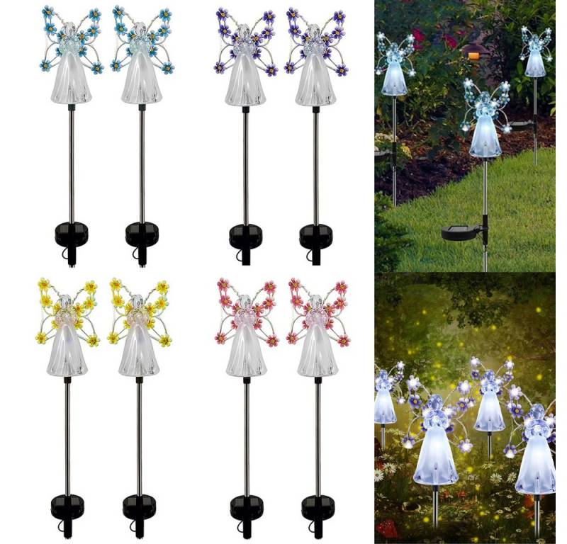 PRIISF Dekofigur LED Solarleuchte Solar Gartenleuchten Rasen Lichterkette Außenlampe (Solar Gartenlichter Leuchtende Gartenfigur Solarlampe, Pfadlichter Wegeleuchte Solarleuchten Landschaftslampe), Gartenbeleuchtung für Terrasse, Hof, Weg, Gartenkunst, Yard, Balkon von PRIISF