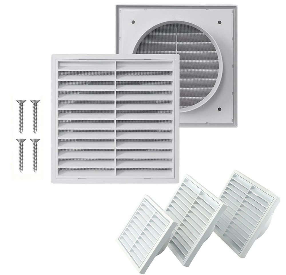 PRIISF Fliegengitter-Gewebe Abluftgitter Insektenschutz Belüftungsgitter Lamellen Lüftungsgitter, (ABS Kunststoff Abschlussgitter Schlitz-Gitter Abdunst eckig, Lamellengitter Lüftungsblech Gitter Lüftung Insektenschutzgitter), 100MM 125MM 150MM Luftauslass Abdeckung für Innen-/Außenwände, Decken PRIISF Fliegengitter-Gewebe Abluftgitter Insektenschutz Belüftungsgitter Lamellen Lüftungsgitter, (ABS Kunststoff Abschlussgitter Schlitz-Gitter Abdunst eckig, Lamellengitter Lüftungsblech Gitter Lüftung Insektenschutzgitter), 100MM 125MM 150MM Luftauslass Abdeckung für Innen-/Außenwände, Decken von PRIISF