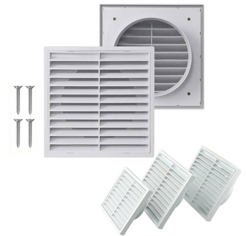 PRIISF Fliegengitter-Gewebe Abluftgitter Insektenschutz Belüftungsgitter Lamellen Lüftungsgitter, (ABS Kunststoff Abschlussgitter Schlitz-Gitter Abdunst eckig, Lamellengitter Lüftungsblech Gitter Lüftung Insektenschutzgitter), 100MM 125MM 150MM Luftauslass Abdeckung für Innen-/Außenwände, Decken PRIISF Fliegengitter-Gewebe Abluftgitter Insektenschutz Belüftungsgitter Lamellen Lüftungsgitter, (ABS Kunststoff Abschlussgitter Schlitz-Gitter Abdunst eckig, Lamellengitter Lüftungsblech Gitter Lüftung Insektenschutzgitter), 100MM 125MM 150MM Luftauslass Abdeckung für Innen-/Außenwände, Decken von PRIISF