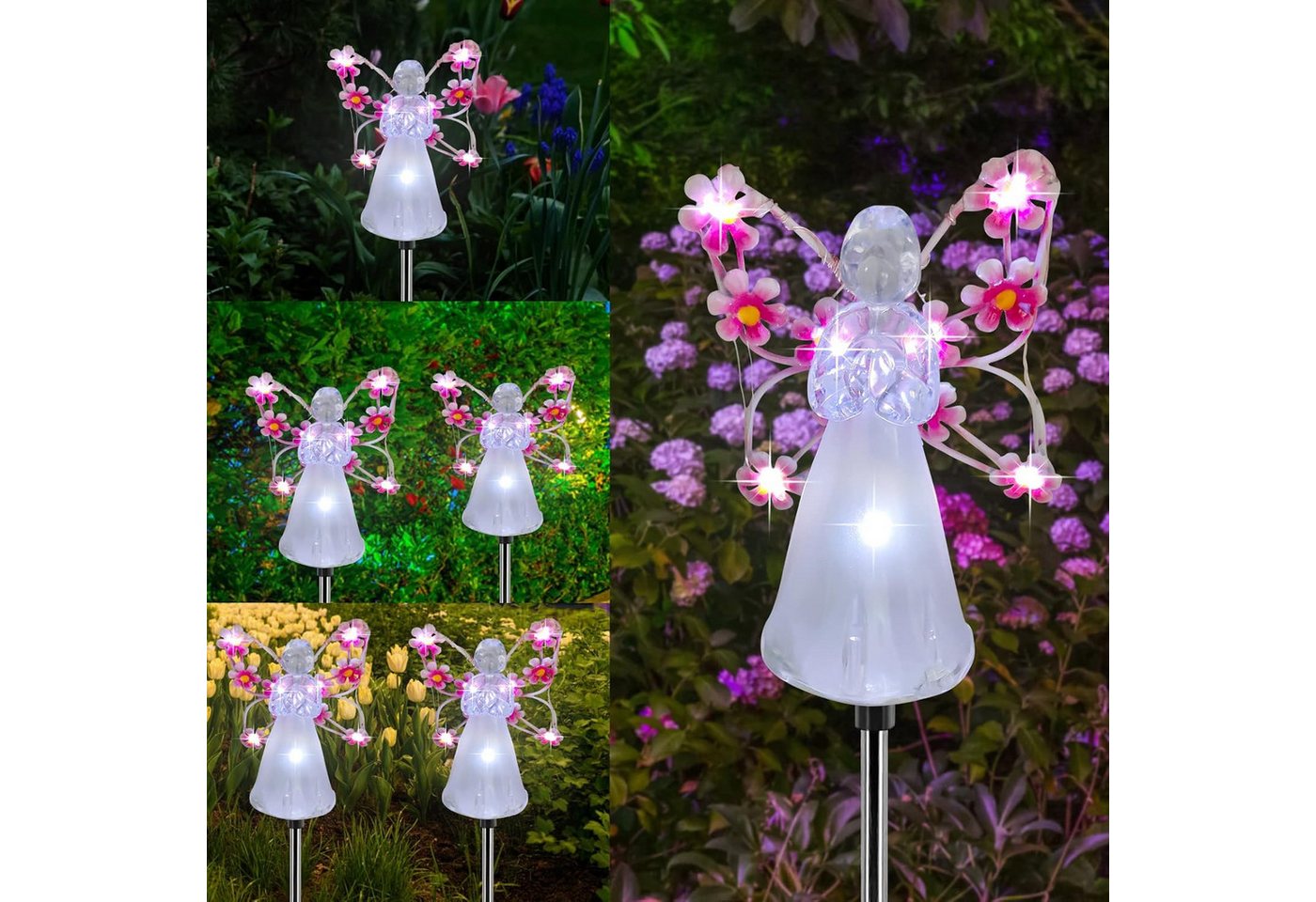 PRIISF Gartenleuchte LED Solarlampen Solar Gartenlichter Dekofigur Lichterketten Außenlampe, Wasserdicht-IP65, LED Solarleuchte Pfadlichter Leuchtende Gartendeko, Wegeleuchte Rasenlicht Landschaftslampe Solarleuchten, Landschaftspfad Beleuchtung für Terrasse, Hof, Weg, Yard, Balkon PRIISF Gartenleuchte LED Solarlampen Solar Gartenlichter Dekofigur Lichterketten Außenlampe, Wasserdicht-IP65, LED Solarleuchte Pfadlichter Leuchtende Gartendeko, Wegeleuchte Rasenlicht Landschaftslampe Solarleuchten, Landschaftspfad Beleuchtung für Terrasse, Hof, Weg, Yard, Balkon von PRIISF