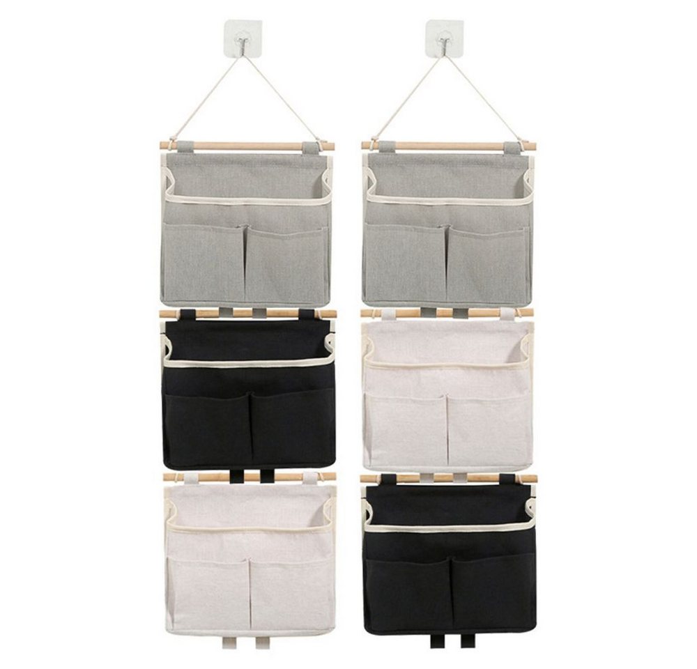 PRIISF Hängeaufbewahrung Aufbewahrungstasche Hängeorganizer Wandregalhalter Tür Wand Organizer (mit 3 Fächern, 6*25*23cm), Wandaufbewahrung Wand Organizer Hängeaufbewahrung von PRIISF