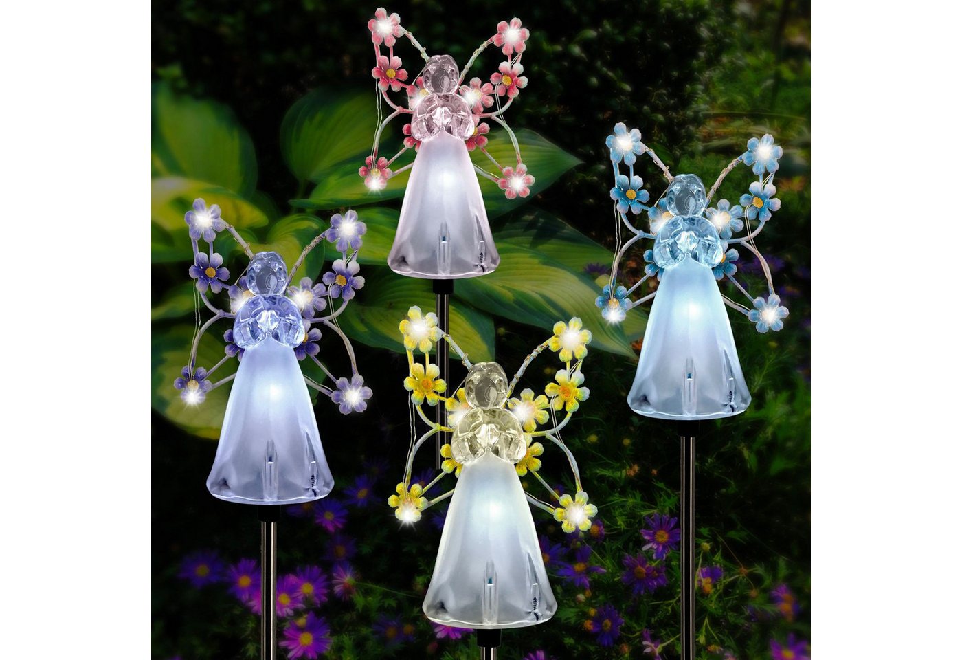 PRIISF LED Dekofigur LED Solar Gartenlichter Dekofigur Garten Solarlampe Lichterkette Außen, Beleuchtung, Solar Gartenleuchten Landschaftspfad Solarlicht, IP65 Wasserdicht Garten Rasenlicht Pfadlichter Solar Wegeleuchte, für Terrasse, Hof, Weg, Gartenkunst, Pathway, Yard, Rasen, Balkon PRIISF LED Dekofigur LED Solar Gartenlichter Dekofigur Garten Solarlampe Lichterkette Außen, Beleuchtung, Solar Gartenleuchten Landschaftspfad Solarlicht, IP65 Wasserdicht Garten Rasenlicht Pfadlichter Solar Wegeleuchte, für Terrasse, Hof, Weg, Gartenkunst, Pathway, Yard, Rasen, Balkon von PRIISF