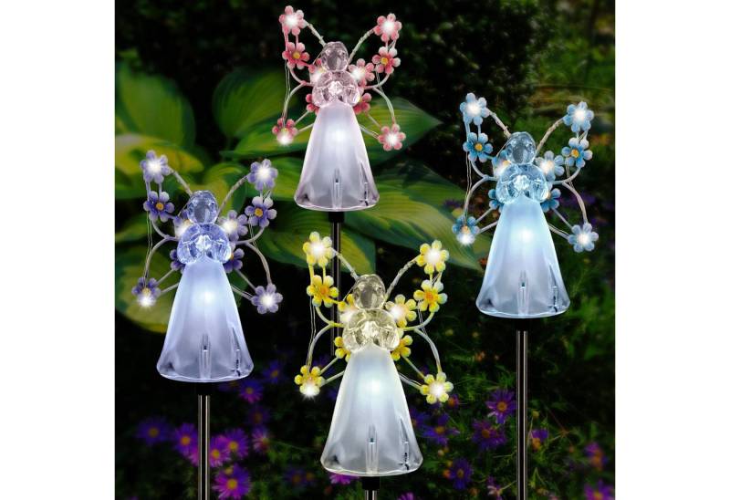 PRIISF LED Dekofigur LED Solar Gartenlichter Dekofigur Garten Solarlampe Lichterkette Außen, Beleuchtung, Solar Gartenleuchten Landschaftspfad Solarlicht, IP65 Wasserdicht Garten Rasenlicht Pfadlichter Solar Wegeleuchte, für Terrasse, Hof, Weg, Gartenkunst, Pathway, Yard, Rasen, Balkon von PRIISF