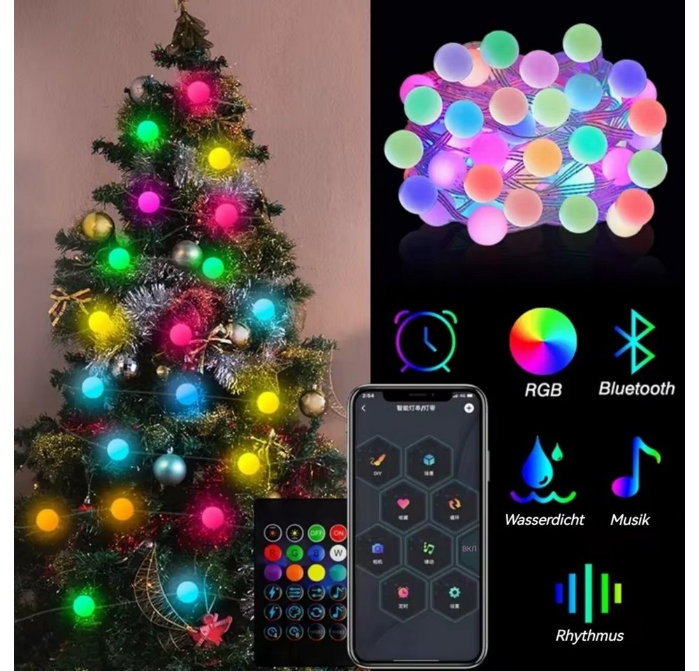 PRIISF LED-Lichterkette LED Weihnachten Beleuchtung Deko Lichterkette Lichtervorhang Geschenk, LED Weihnachtsdeko Weihnachtsbaum Baummantel Gartenleuchte Fensterdeko von PRIISF