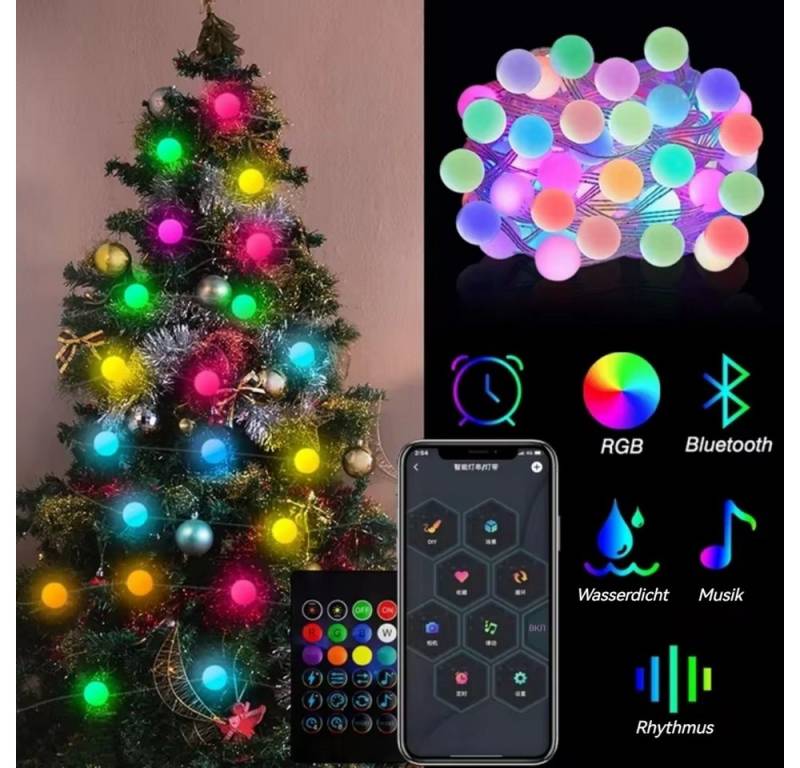 PRIISF LED-Lichterkette LED Weihnachten Beleuchtung Deko Lichterkette Lichtervorhang Geschenk, LED Weihnachtsdeko Weihnachtsbaum Baummantel Gartenleuchte Fensterdeko von PRIISF