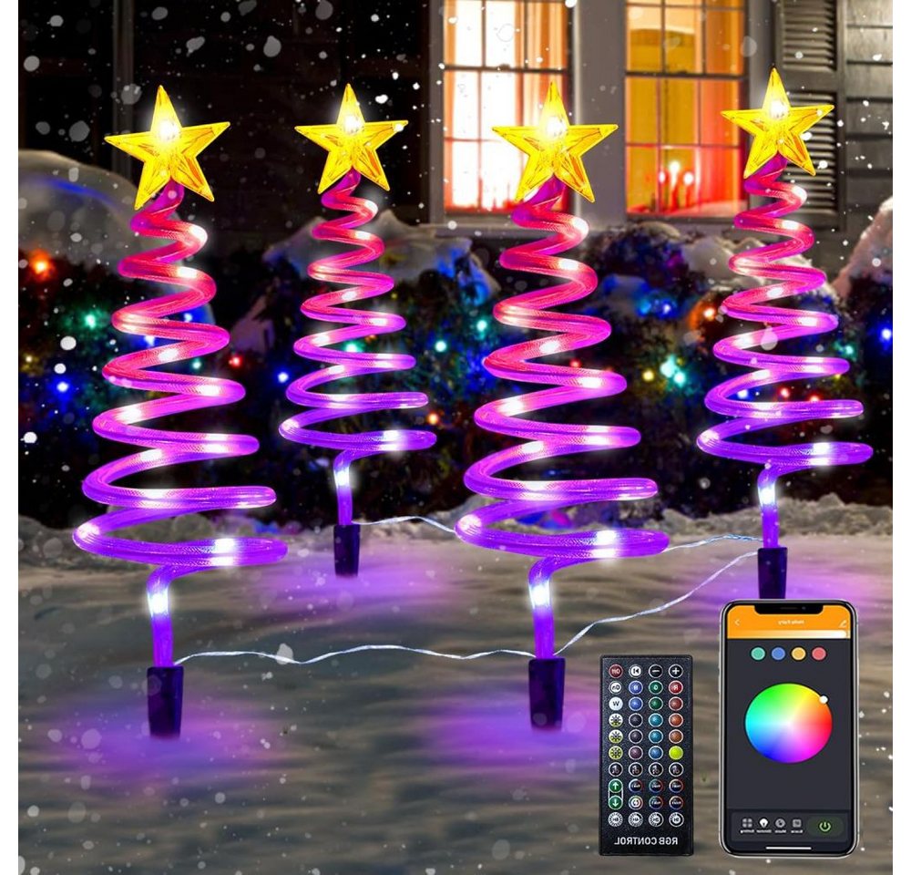 PRIISF LED-Lichterkette LED Weihnachten Beleuchtung Deko Lichterkette Lichtervorhang Geschenk, LED Weihnachtsdeko Weihnachtsbaum Baummantel Gartenleuchte Fensterdeko von PRIISF
