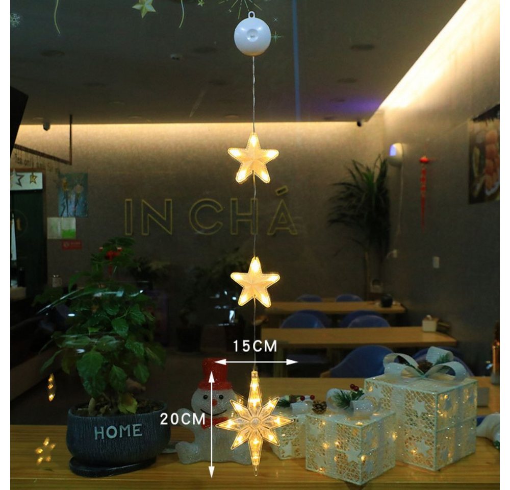 PRIISF LED-Lichterkette LED Weihnachten Beleuchtung Deko Lichterkette Lichtervorhang Geschenk, LED Weihnachtsdeko Weihnachtsbaum Baummantel Gartenleuchte Fensterdeko von PRIISF