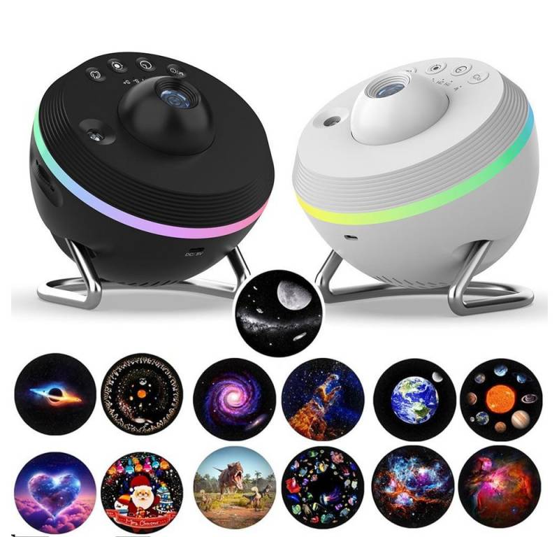 PRIISF LED Nachtlicht 180°verstellbar Sternenhimmel Aurora Star Moon Lichter Projektor Lampe, Projektionslampe mit 13 Blatt Film für Baby Kinder Erwachsen Geschenke PRIISF LED Nachtlicht 180°verstellbar Sternenhimmel Aurora Star Moon Lichter Projektor Lampe, Projektionslampe mit 13 Blatt Film für Baby Kinder Erwachsen Geschenke von PRIISF