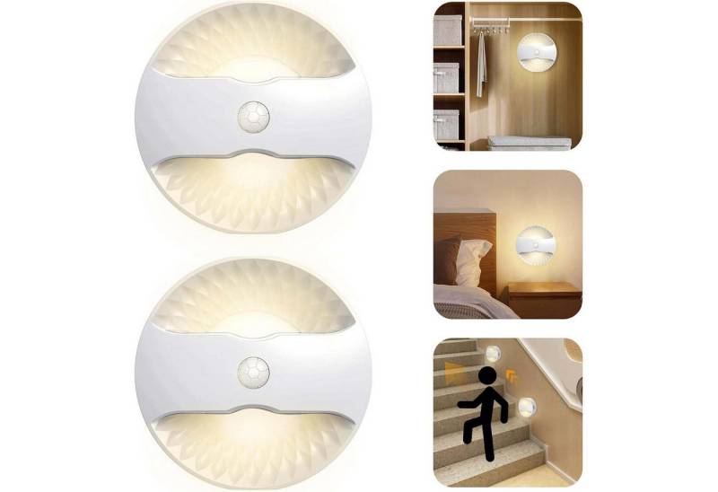 PRIISF LED Nachtlicht 2x LED Nachtlicht Bewegungsmelder AKKU Smart Wandleuchte Treppenlicht, 2-Stück/Set, Nachtlampe Leuchten mit Untereinander Vernetzt und Gruppenfunktion PRIISF LED Nachtlicht 2x LED Nachtlicht Bewegungsmelder AKKU Smart Wandleuchte Treppenlicht, 2-Stück/Set, Nachtlampe Leuchten mit Untereinander Vernetzt und Gruppenfunktion von PRIISF