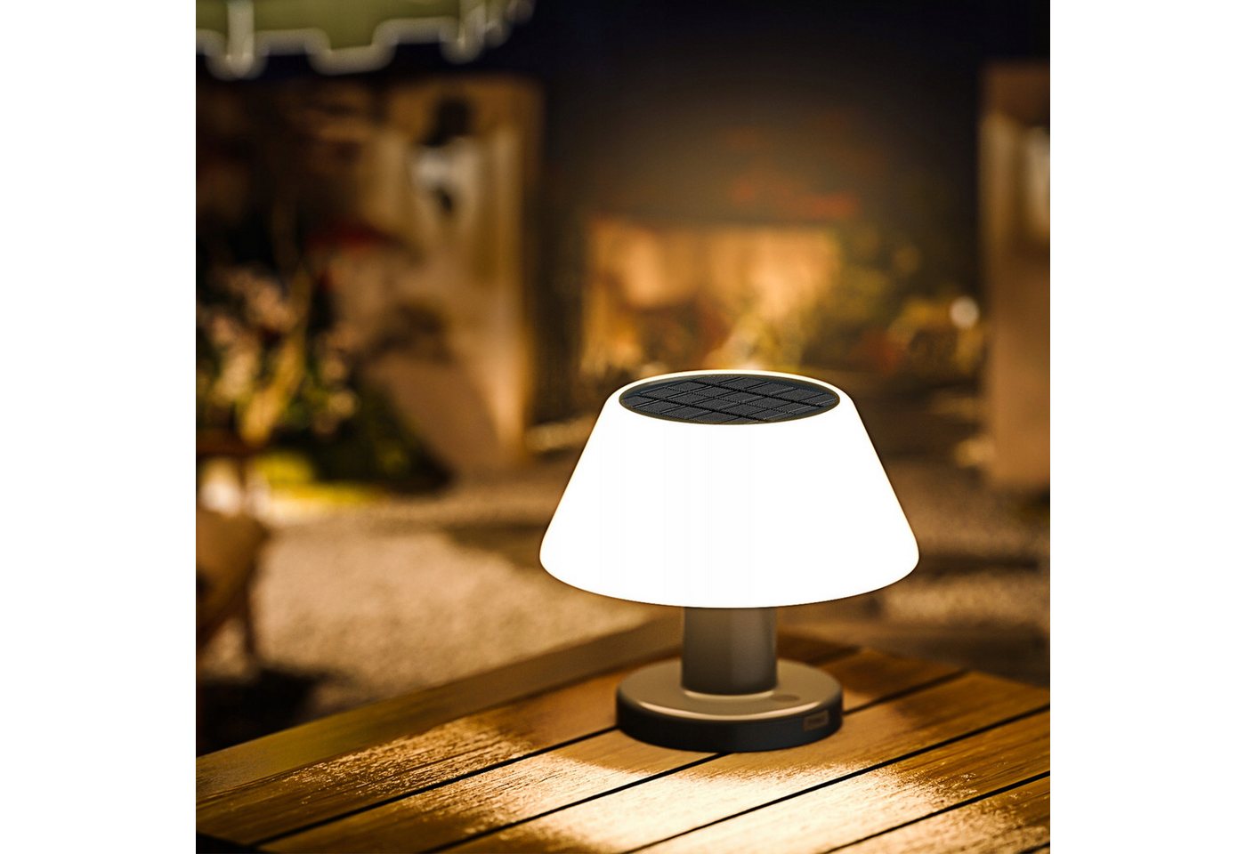PRIISF LED Solarleuchte Solar LED Akku-Tisch-Leuchte IP54 Garten Tischleuchte Innen & Außen PRIISF LED Solarleuchte Solar LED Akku-Tisch-Leuchte IP54 Garten Tischleuchte Innen & Außen von PRIISF