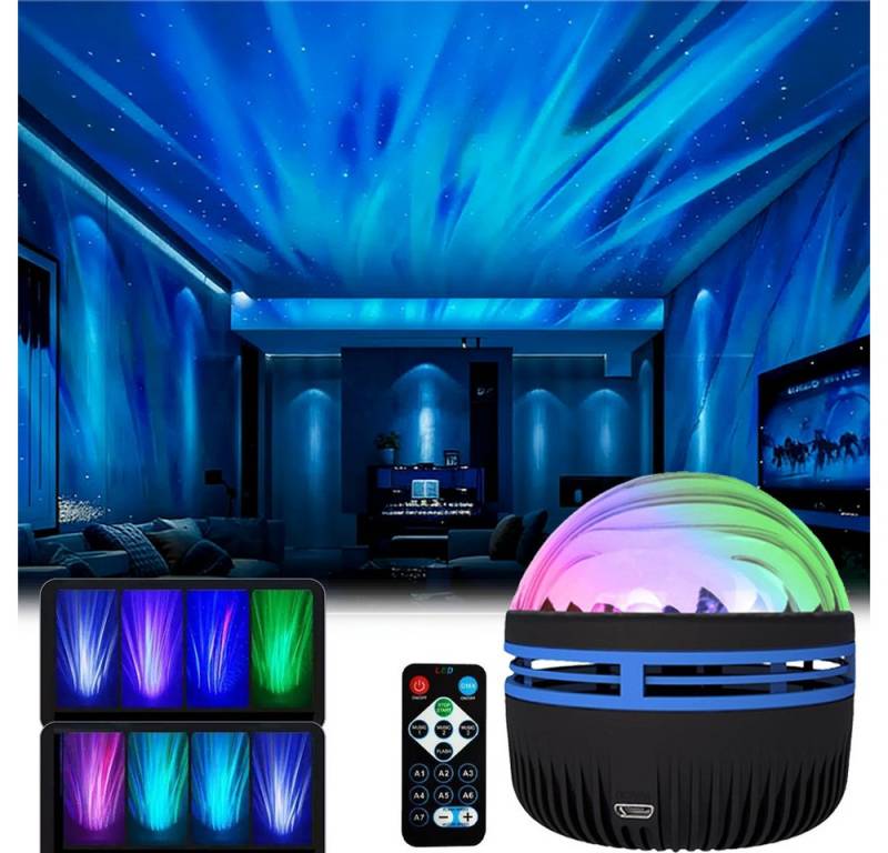 PRIISF LED-Sternenhimmel Nordlicht Aurora Projektor LED Sternenhimmel RGB Polarlicht Nachtlicht, Nördlicht, Galaxy Sternenprojektor Nachtlampe Farbwechsel Wasserwellen Lampe, Kristall Projektorlicht LED Nachttischlampe Ozean Welle Tischlampe, Atmosphäre Licht Wave Lamp für Schlafzimmer Kinderzimmer Deko PRIISF LED-Sternenhimmel Nordlicht Aurora Projektor LED Sternenhimmel RGB Polarlicht Nachtlicht, Nördlicht, Galaxy Sternenprojektor Nachtlampe Farbwechsel Wasserwellen Lampe, Kristall Projektorlicht LED Nachttischlampe Ozean Welle Tischlampe, Atmosphäre Licht Wave Lamp für Schlafzimmer Kinderzimmer Deko von PRIISF