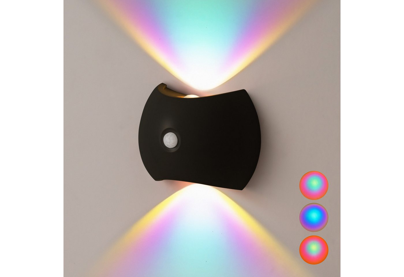 PRIISF LED Wandleuchte LED Wandlampe Flur Strahler Wohnzimmer Deko Beleuchtung RGB Warmweiß PRIISF LED Wandleuchte LED Wandlampe Flur Strahler Wohnzimmer Deko Beleuchtung RGB Warmweiß von PRIISF
