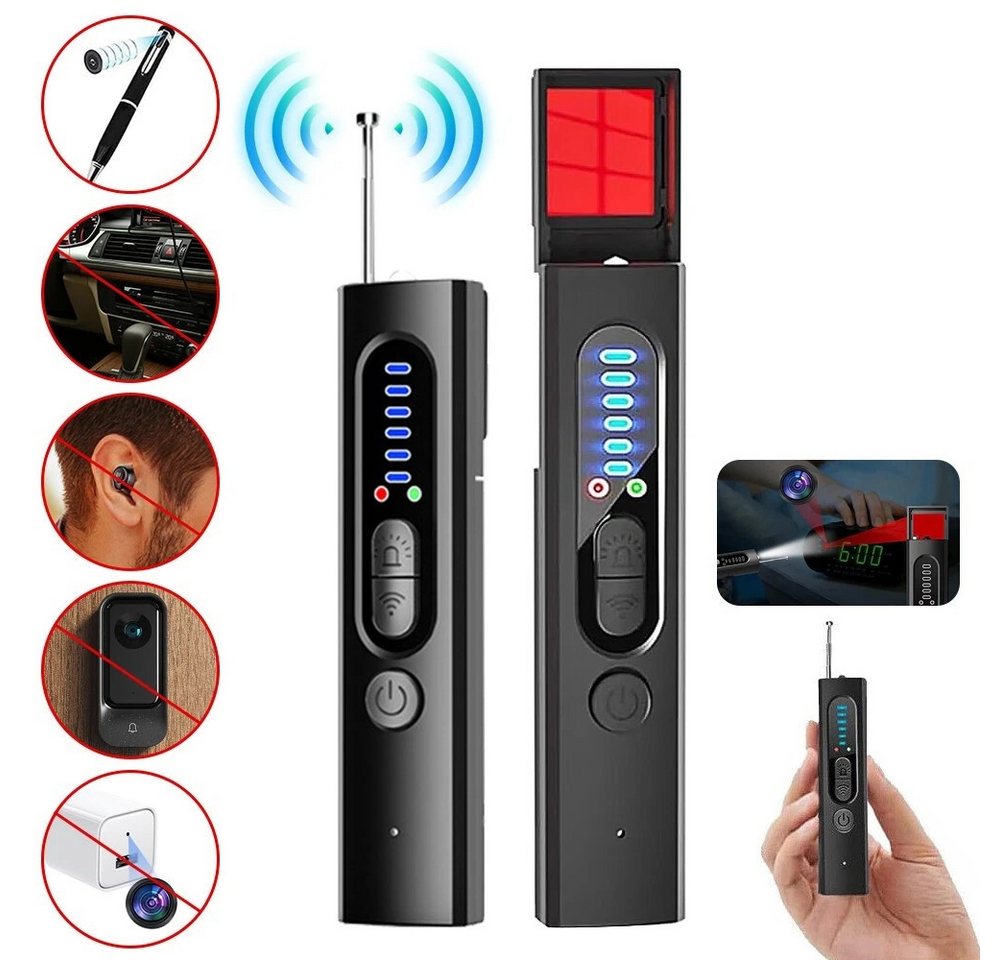 PRIISF Leitungsortungsgerät KAMERA AUFSPÜRGERÄT WANZEN FINDER DETEKTOR RF BUG-GSM GPS 1MHz-6500MHz, Versteckte Kameradetektoren Anti-Spionage-Detektor Käferdetektor, GPS RF-Signal-Detektor Abhörgerätedetektor 5 Stufen Empfindlichkeit, für Sicherheit zu Hause, im Büro, Hotel und auf Reisen PRIISF Leitungsortungsgerät KAMERA AUFSPÜRGERÄT WANZEN FINDER DETEKTOR RF BUG-GSM GPS 1MHz-6500MHz, Versteckte Kameradetektoren Anti-Spionage-Detektor Käferdetektor, GPS RF-Signal-Detektor Abhörgerätedetektor 5 Stufen Empfindlichkeit, für Sicherheit zu Hause, im Büro, Hotel und auf Reisen von PRIISF
