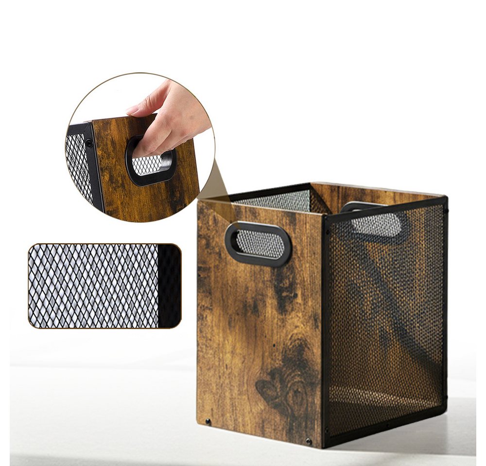 PRIISF Mülleimer Papierkorb Abfalleimer Papiereimer Visualisierung Papiermüll Mülleimer, 17L Müllkorb Heimbüro Abfallkorb aus Holz für Metall Arbeitszimmer PRIISF Mülleimer Papierkorb Abfalleimer Papiereimer Visualisierung Papiermüll Mülleimer, 17L Müllkorb Heimbüro Abfallkorb aus Holz für Metall Arbeitszimmer von PRIISF